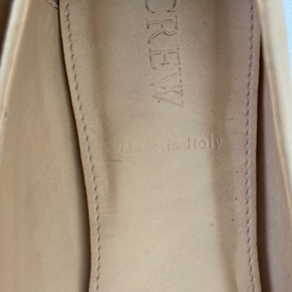 J. Crew| Leather Nude Tie Ballet Flats| Size 6.5| Made in Italy - Picture 5 of 6
